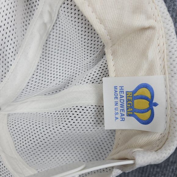 Vintage Auburn Tigers Hat Cap Snap Back Mens White Navy NCAA Football Mesh 90s - Picture 4 of 5